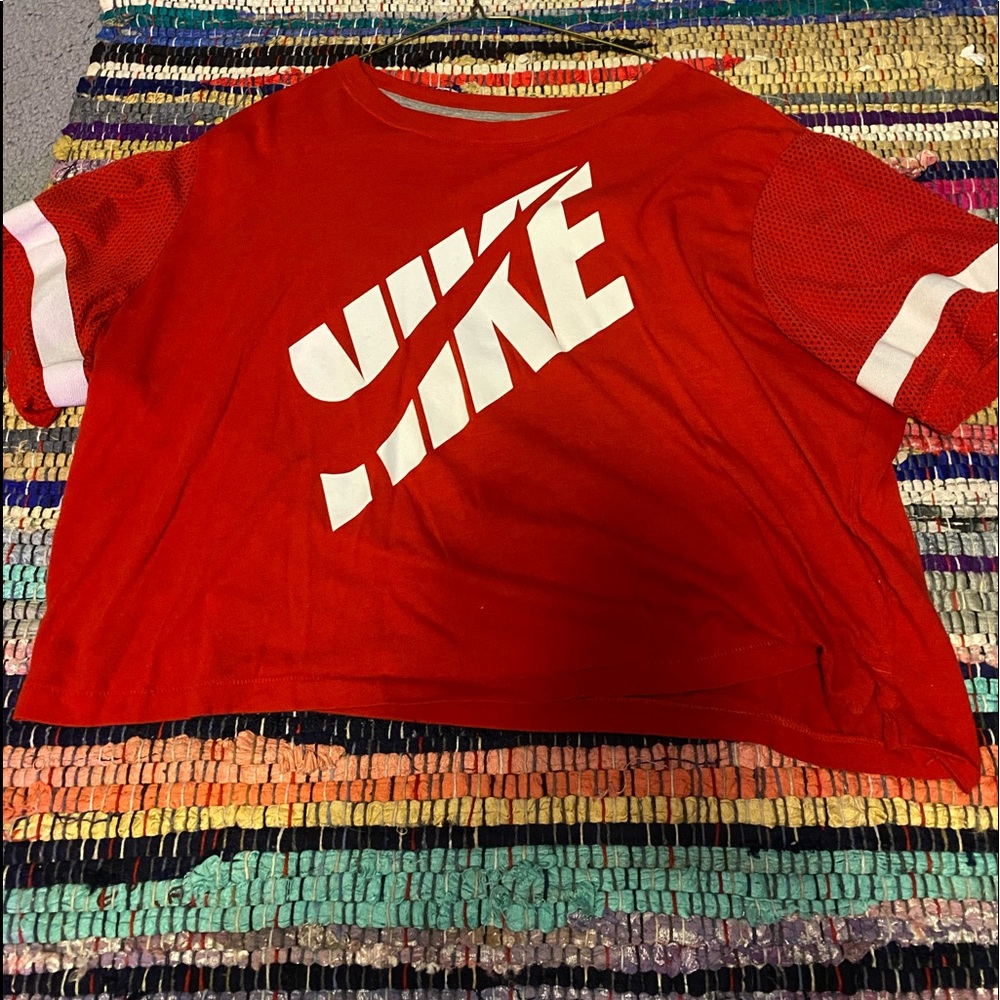 Nike Red Crop Top